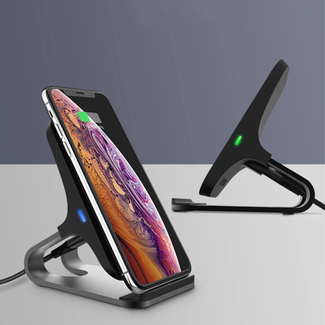 Індуктивна підставка для зарядного пристрою QI15W-S1 Wireless Charger 15W Black