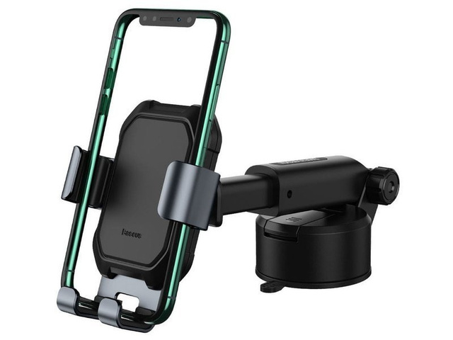 Baseus Tank gravitational phone holder for the glass board Black