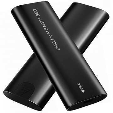 Відсік для адаптера диска для SSD NGFF m.2 USB 3.1 USB-C type-c 2230-2280 мм чорний