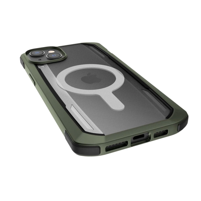Raptic Secure Case iPhone 14 Plus s pancéřovým krytem MagSafe zeleným