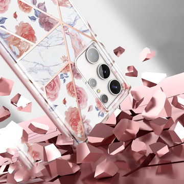 Etui ochronne na telefon Velar Case 360 do Samsung Galaxy S23 Ultra Marble Marmur