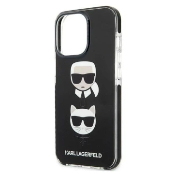 Ochranné puzdro na telefón Karl Lagerfeld KLHCP13LTPE2TK pre Apple iPhone 13 Pro / 13 6,1" pevné puzdro čierne/čierne Karl