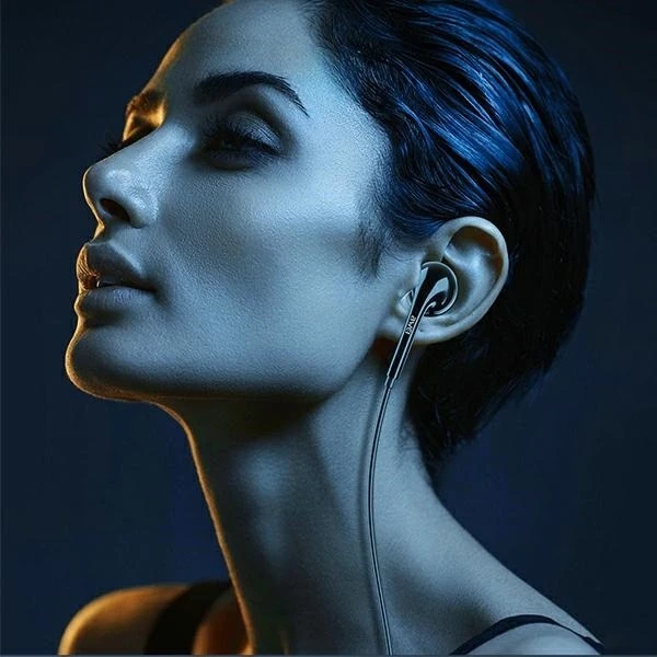 Навушники стерео AWEI PC-7 3.5mm jack чорні/чорні