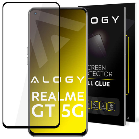 Sklo Alogy Full Glue vhodné pre puzdro pre Realme GT 5G Black