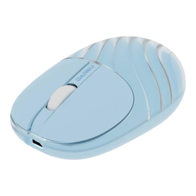 Dareu LM135D Kabellose Maus, 1200 DPI, 2,4 G, Bluetooth, Blau