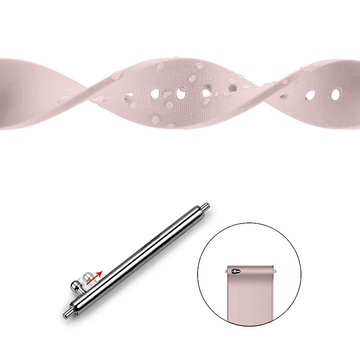Alogy Strap universal strap with buckle for smartwatch watch 18mm pink