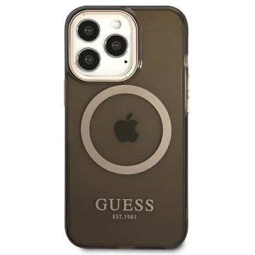 Etui Guess GUHMP13LHTCMK для iPhone 13 Pro / 13 6,1" жорсткий чохол Gold Outline Translucent MagSafe