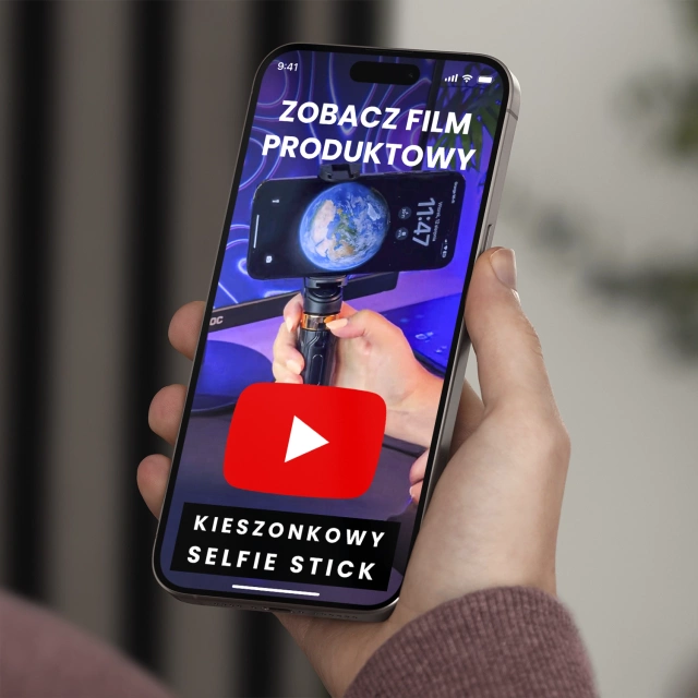 Selfie Stick Mini Tripod stabilny kompaktowy lekki Kijek do Selfie i Statyw Rozkładany 360° z Pilotem Bluetooth 10m, Stojak do Zdjęć i Nagrywania, Alogy FlexiShot™ Czarny