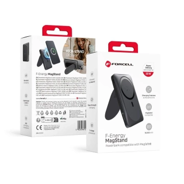 Powerbanka Forcell MagStand 10000mAh MagSafe PD QC 15W Stand