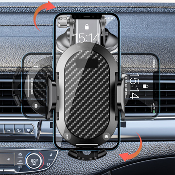 Autotelefonhalter, Fenster, Kühlergrill, Cockpit, Auto-Armaturenbrett, Autogitter, für das Telefon, Schwarz