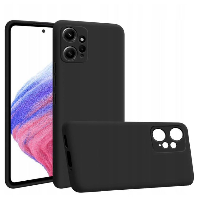 Mattgehäuse 3mk Mattgehäuse für Xiaomi Redmi Note 12 4G Schwarzes Glas