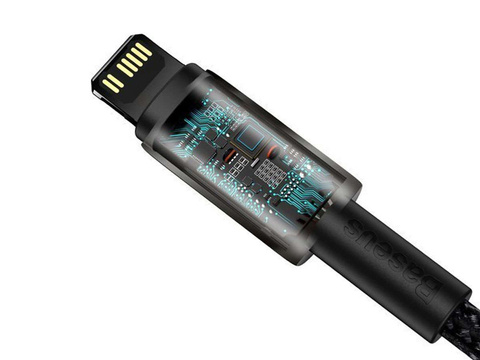 Кабель 1m Baseus przewód USB-C Type C na Lightning PD 20W Black