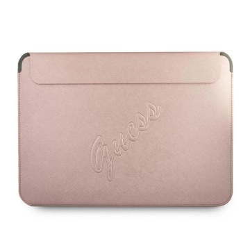 Guess Sleeve GUCS13PUSASPI 13" růžový / růžový Saffiano Script