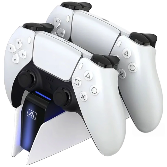 Подвійна док-станція для контролера PlayStation 5 PS5 Pad White