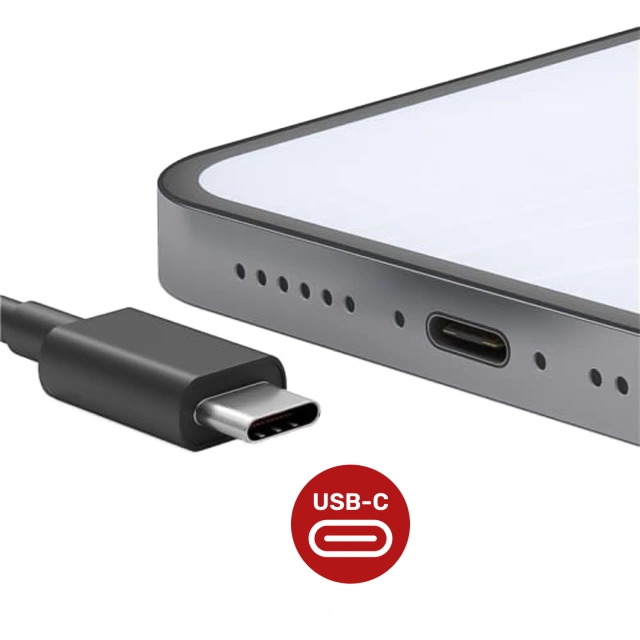 Originálny kábel USB-C 5A 1,8 m Samsung EP-DX510, kábel pre rýchle nabíjanie, nabíjanie a prenos dát, čierny