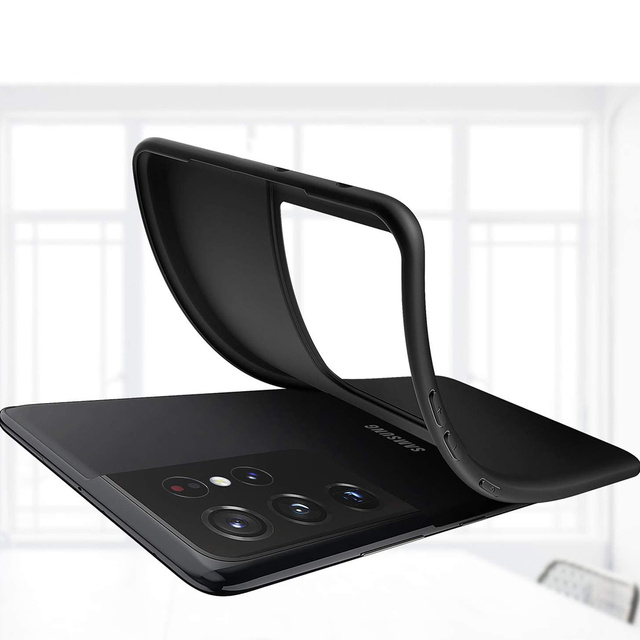 Matte Hülle 3mk Matt Hülle für Samsung Galaxy S21 Ultra 5G Schwarz