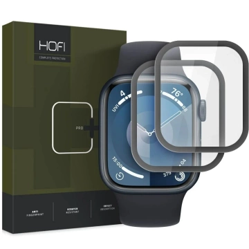 Hofi Hybrid Pro 2-Pack Hybrid Glass for Apple Watch 7 / 8 / 9 (45mm) Black