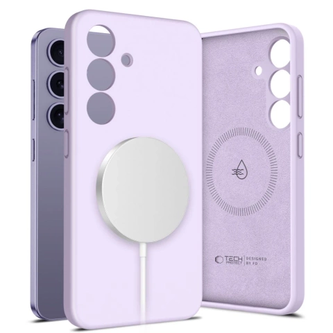 Etui do Samsung Galaxy S25+ Plus Tech-Protect Liquid Silicone MagSafe Mauve