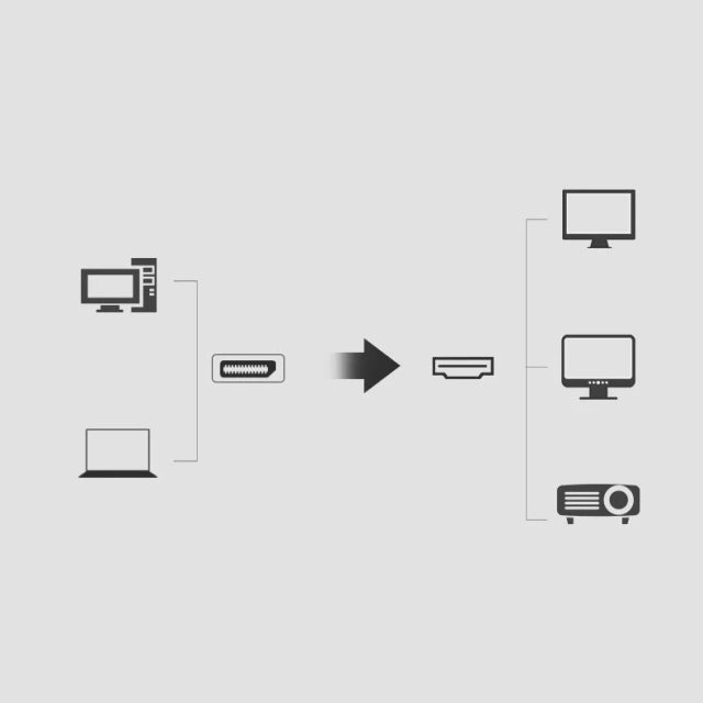 UGREEN Jednosměrný kabel DisplayPort na HDMI 4K 30 Hz 32 AWG 2 m černý (DP101 10202)