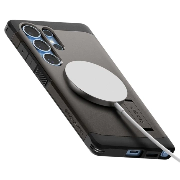 Чохол Spigen Tough Armor Mag MagSafe для Samsung Galaxy S25 Ultra Gunmetal