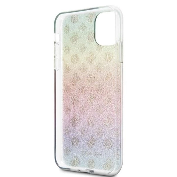 Pevné viacfarebné puzdro Guess GUHCN65PEOML iPhone 11 Pro Max Iridescent 4G Peony