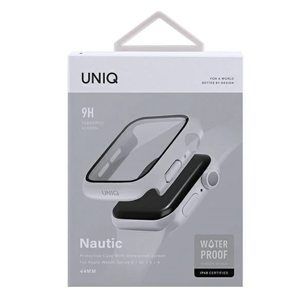 Etui ochronne UNIQ Nautic do Apple Watch Series 4/5/6/SE 44mm biały/white