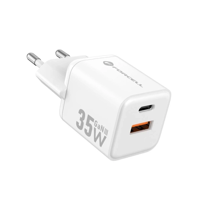 Forcell Mini GaN III 35W USB-C USB-A PD QC4.0 Wandladegerät