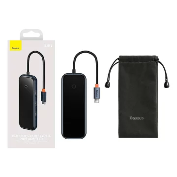 Hub 5w1 Baseus AcmeJoy-Serie USB-C bis 2xUSB 3.0 USB 2.0 USB-C PD HDMI (klein)