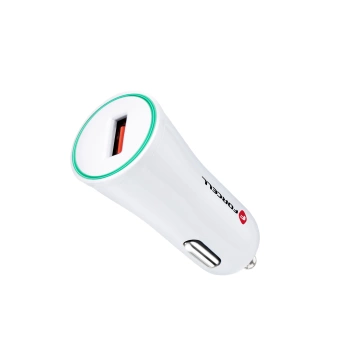 Autonabíjačka Forcell Quick Charge 3.0 2.4A biela