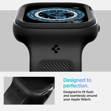 Etui z paskiem Spigen Vault Pro Apple Watch 10 42 mm Czarne