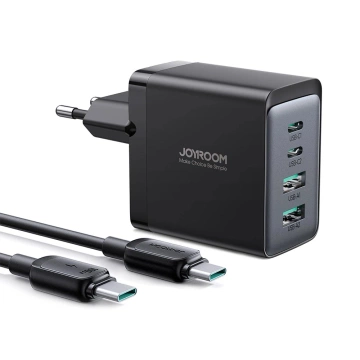 Joyroom TCG02 GaN 67W - Fast Charger 2x USB-C 2x USB-A Cable 100W