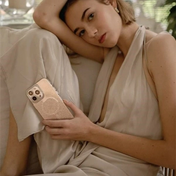 Etui na telefon UNIQ Coehl Lumino do Apple iPhone 14 6.1" złoty/champagner gold