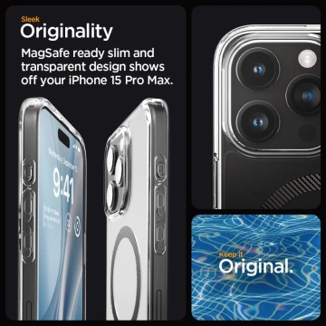 Etui Spigen Ultra Hybrid Mag MagSafe pro iPhone 15 Pro Max Carbon Fiber