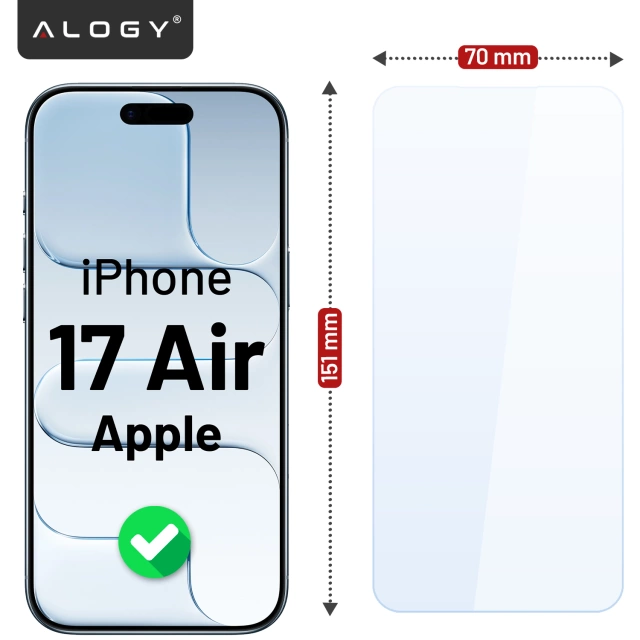 Alogy 3v1 Case Pack™ – čierne hybridné puzdro MagSafe s 2 ochrannými sklami z tvrdeného skla pre Apple iPhone 17 Air
