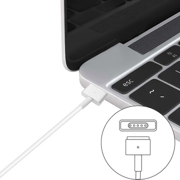 Apple MacBook Air Pro MagSafe 2 T-type 85W Alogy Charger bílá