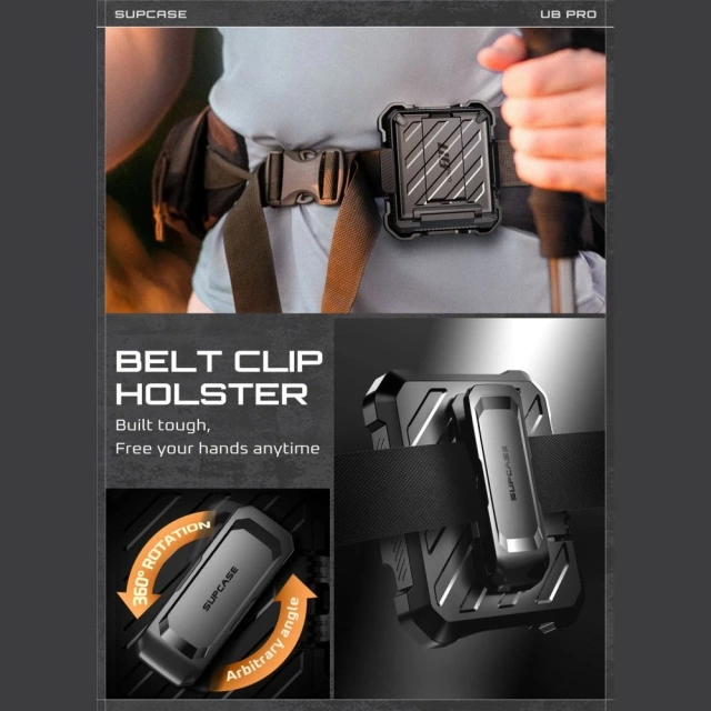 Etui Ochronne do Galaxy Z Flip 7 Supcase Unicorn Beetle Pro Czarny