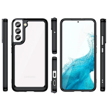 Ochranné pouzdro na telefon Outer Space Case pro kryt Samsung Galaxy S23 Plus s pružným rámečkem černé
