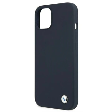 BMW BMHCP13SSILNA Puzdro na telefón pre Apple iPhone 13 Mini 5,4" námornícke/námornícke pevné puzdro Silicone Signature