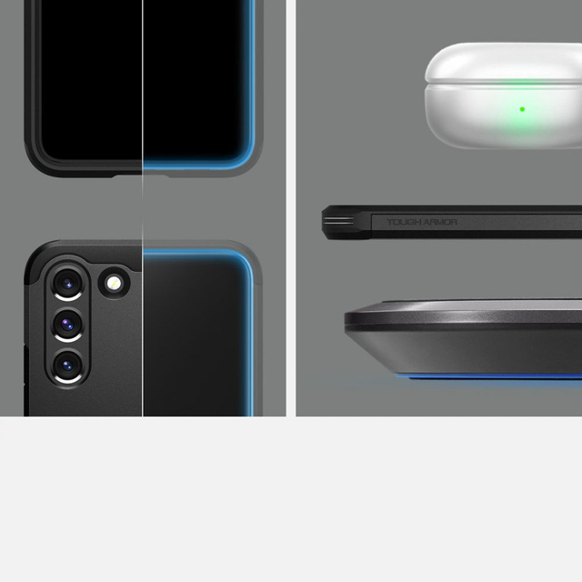 Zadní kryt Spigen Tough Armor case pro Samsung Galaxy S22 Black