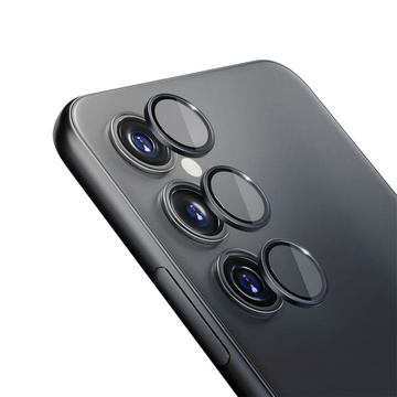 Glas für Samsung Galaxy S23 FE Kameraschutz Objektiv 3mk Lens Protection Pro Schwarz Schutzhülle