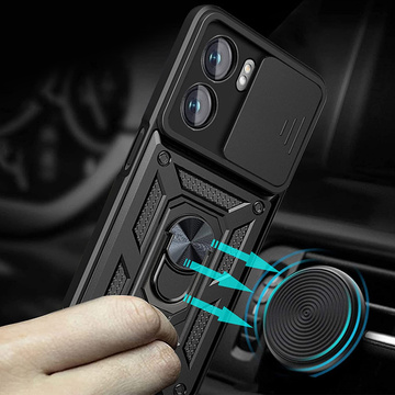 Púzdro Alogy Camshield Stand Ring Case s krytom fotoaparátu pre Oppo A57 5G / A77 5G