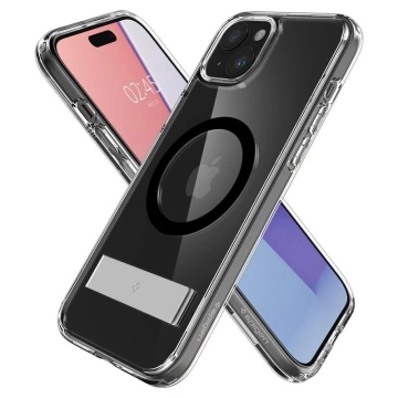 Чохол Spigen Ultra Hybrid S MagSafe з підставкою для iPhone 15 - чорний