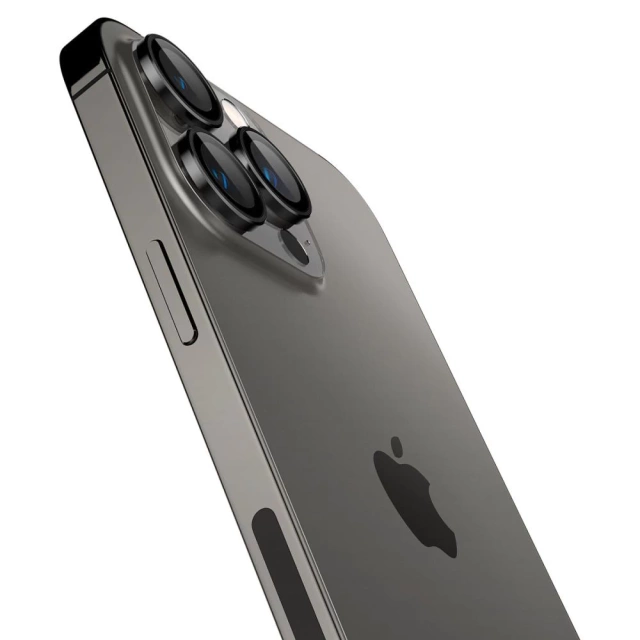 Spigen Optik.tR "EZ FIT" chránič fotoaparátu 2 balení pro Apple iPhone 14 Pro / 14 Pro Max Black