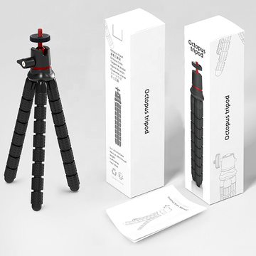 Flexible photo tripod mini flexible tripod for camera camera 1/4" Octopus tripod black tripod adapter