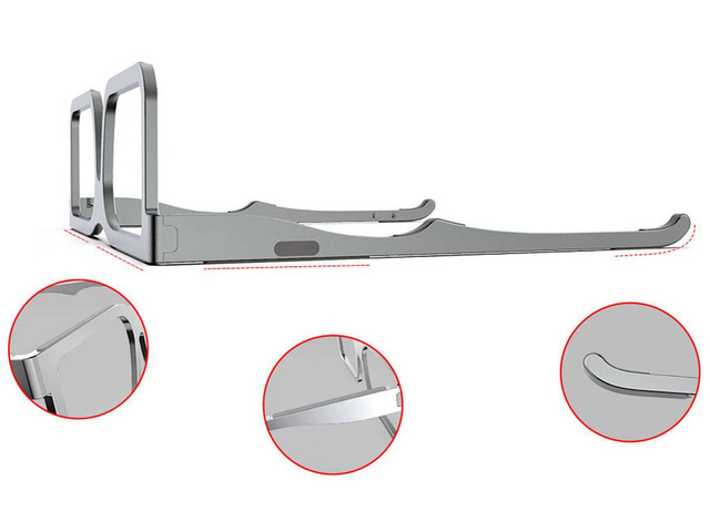 Podstawka uchwyt Alogy okulary pod Laptop tablet 15.6 cali Szary