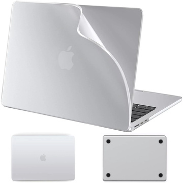 Case for Apple Macbook Air 13.6 - M2/M3 2022/2023/2024/2025 Alogy AirGuard™ Flexible Case Matte Transparent White