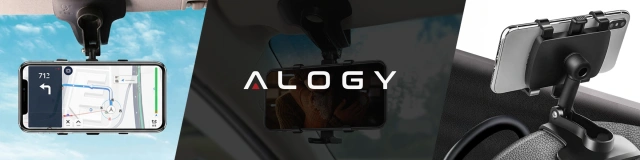 Alogy držák do auta na telefon max 7,2 palce pro černé zrcátko v kokpitu