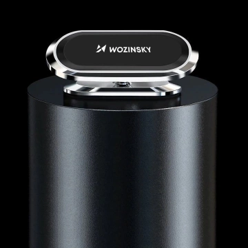 Wozinsky samolepiaci magnetický 360 držiak na palubnú dosku auta strieborný (WMH-06)