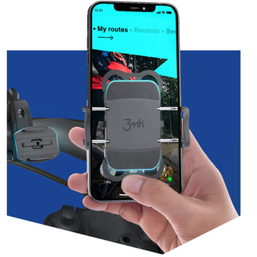 Universal 3mk Bike Holder Pro bicycle holder for phone for scooter, motorbike, trolley Black