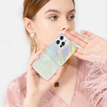 Kingxbar Shell Series luxuriöse elegante Hülle für iPhone 13 Pro Perlmint